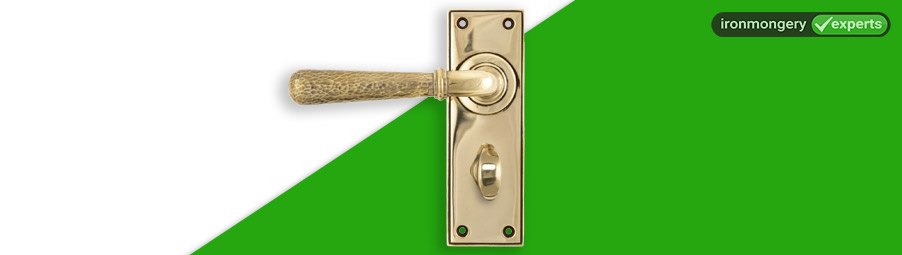 Bathroom lock handle